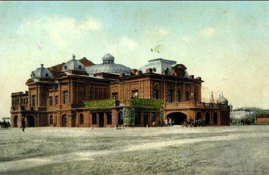Деревянное здание Омского Театра Драмы